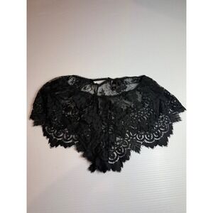 Victoria's Secret Black Lace Cheeky Panties Medium‎ Floral Sexy Lingerie